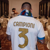 S.S.C. Napoli 2023 White Champions Special Edition Player Issue Jersey