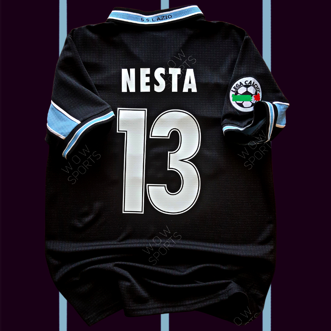 t*n様 【正規品】SS Lazio 1998/1999 NESTA 13 1998-99 Lazio Away Shirt and Socks Nesta #13 - 8/10 - (M)