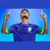 Brazil 2022 Away Stadium Fans Jersey